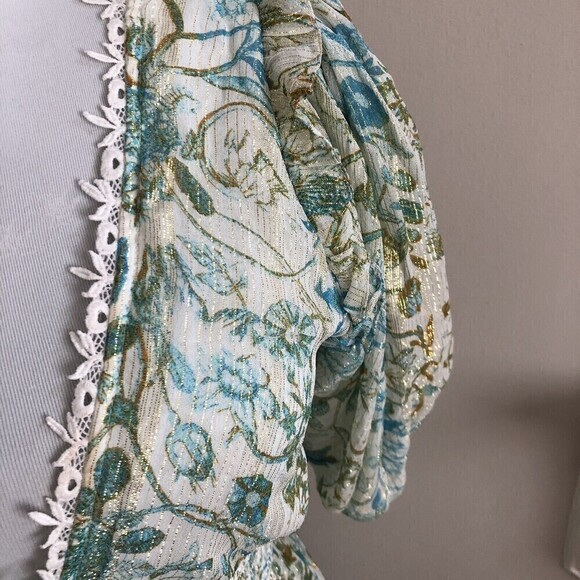 New Rococo Sand Elan midi Dress Teal size S - Picture 13 of 15